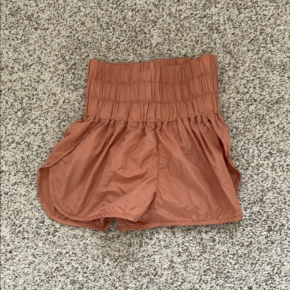 FP Movement by Free People High Waist Tan Shorts